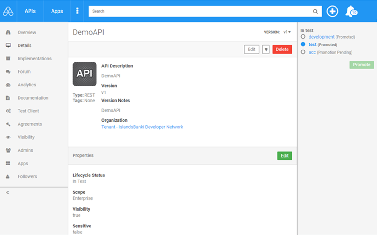 Akana screenshot