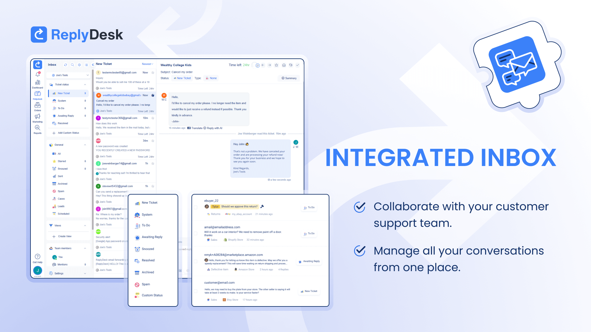 ReplyDesk screenshot