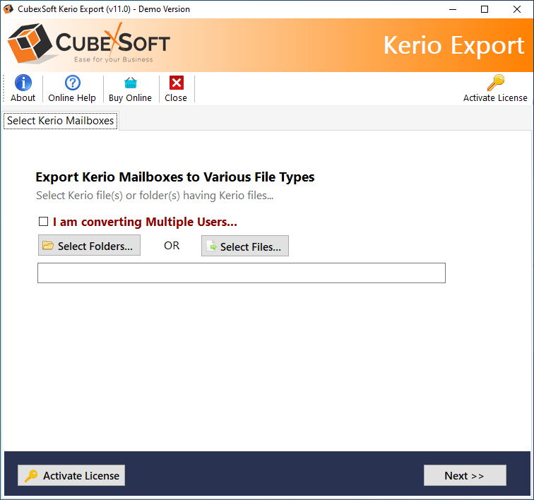 CubexSoft Kerio Converter