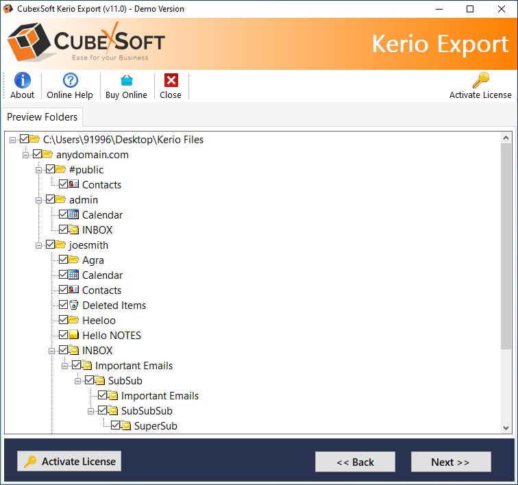 CubexSoft Kerio Converter
