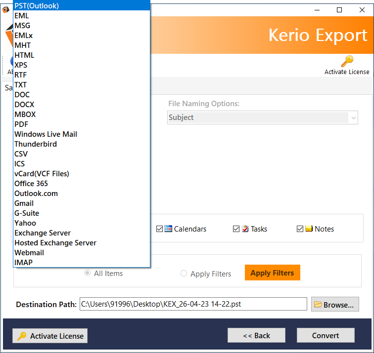 CubexSoft Kerio Converter