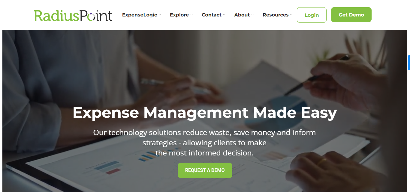 RadiusPoint ExpenseLogic screenshot