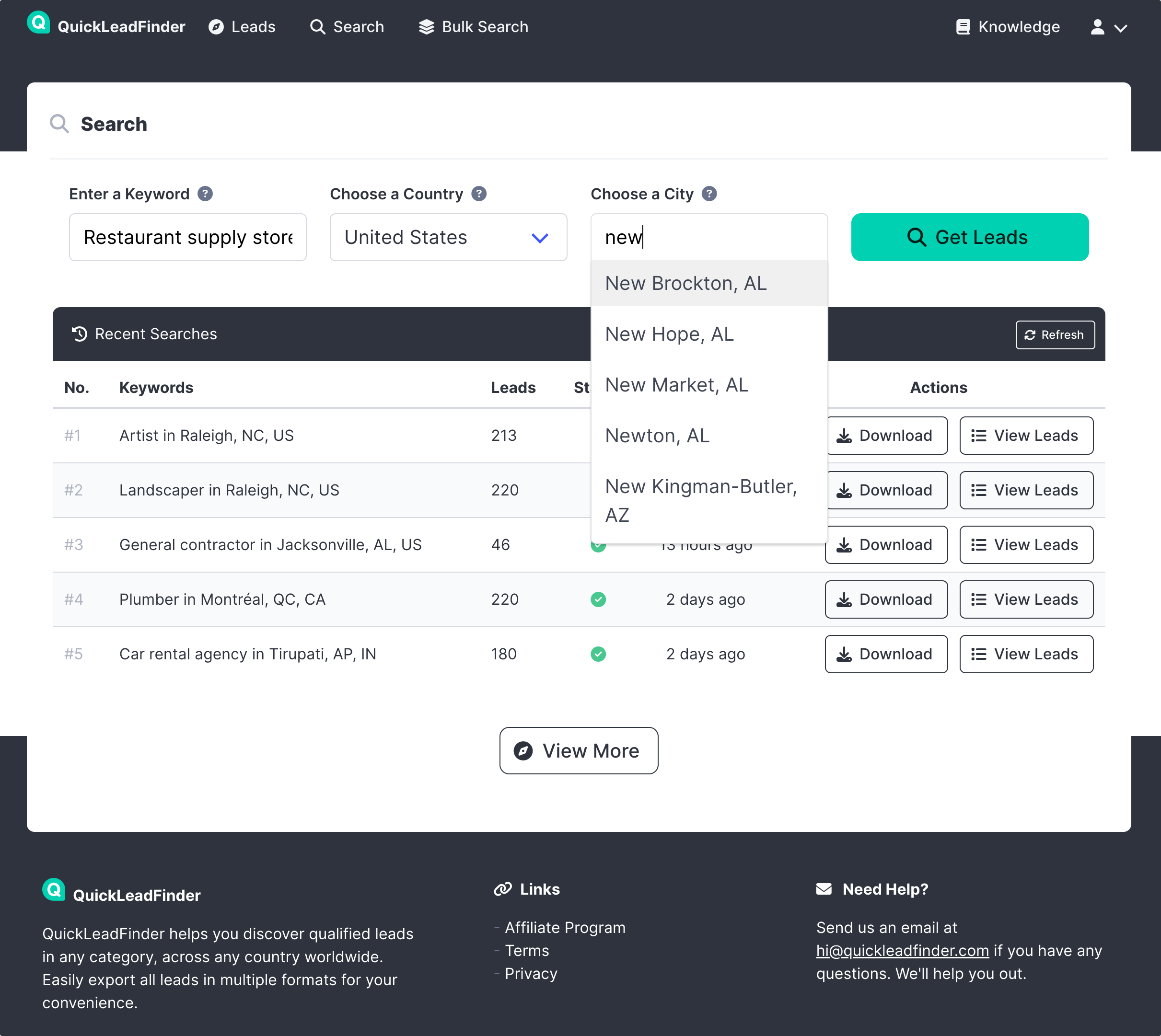 QuickLeadFinder