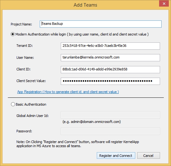 Kernel Microsoft Teams Backup