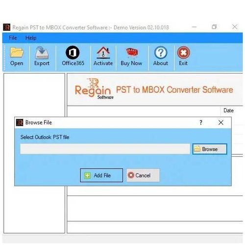 Regain PST to MBOX Converter