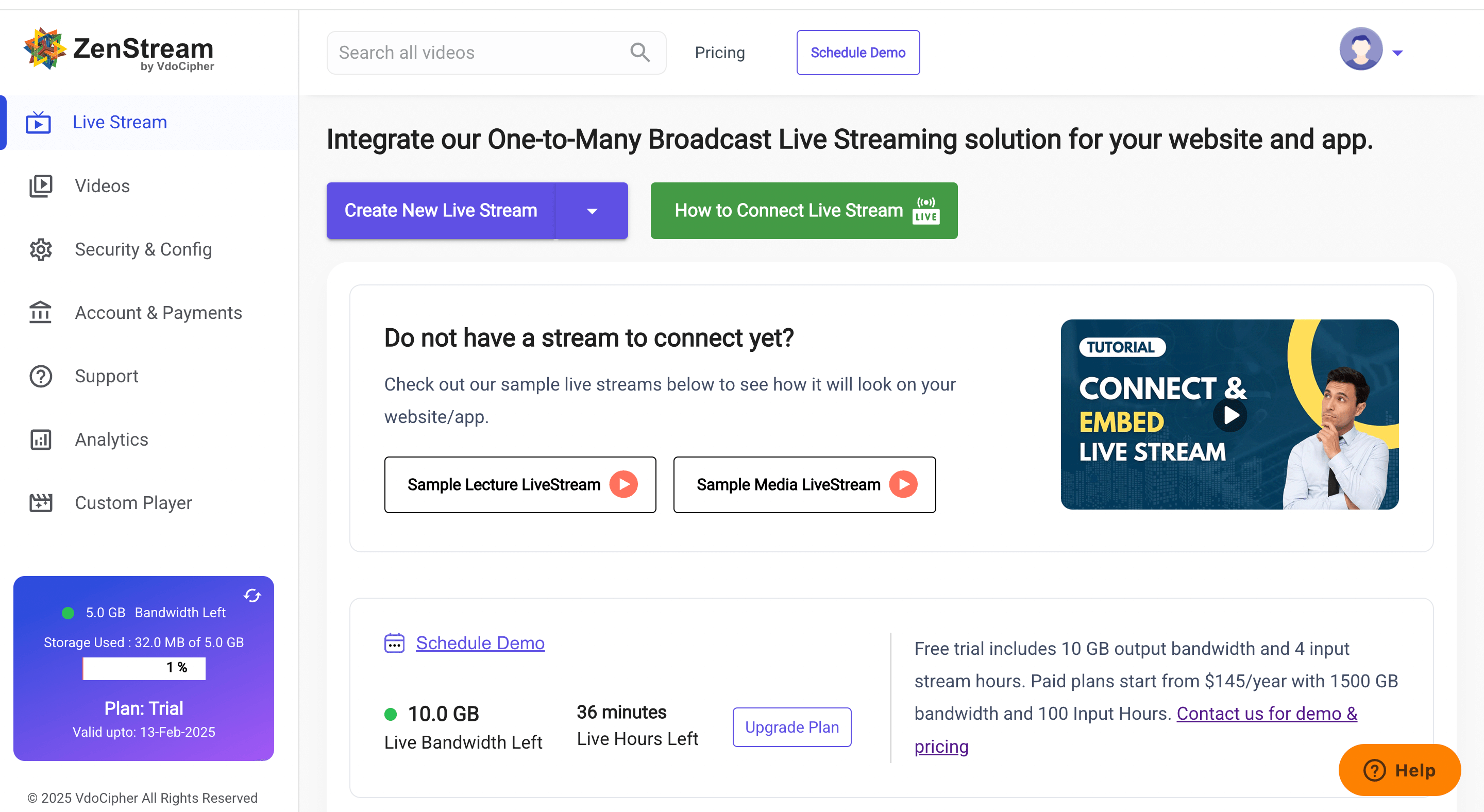 ZenStream Live screenshot