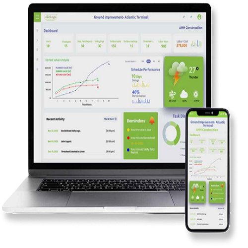 Ezelogs construction software