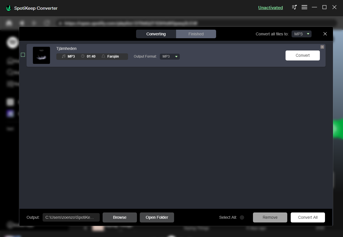 SpotiKeep Converter screenshot