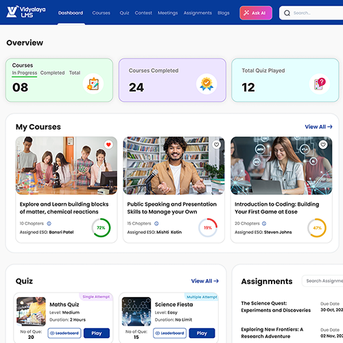 Vidyalaya LMS