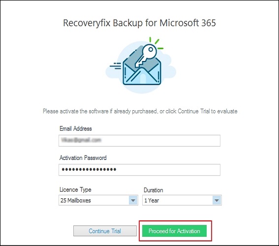 Recoveryfix Microsoft 365 Backup Tool