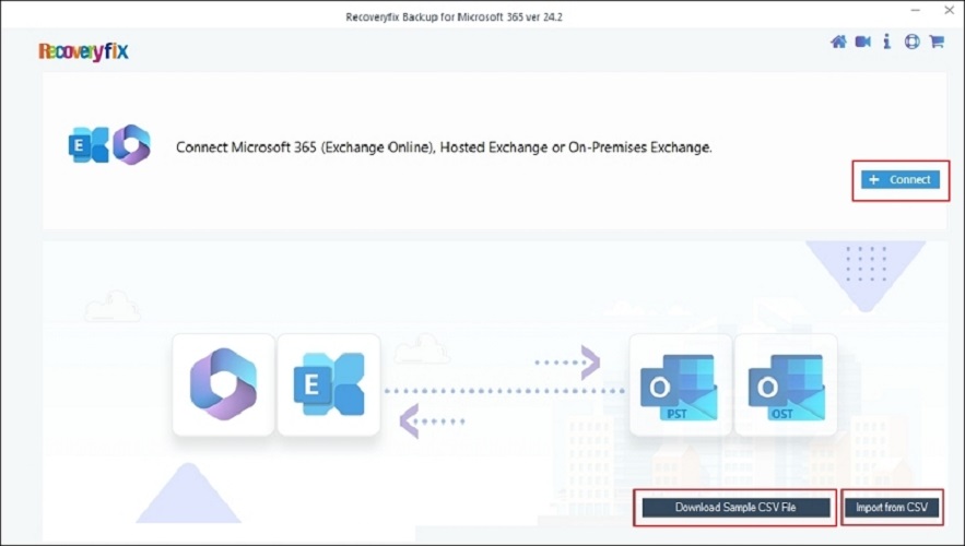 Recoveryfix Microsoft 365 Backup Tool