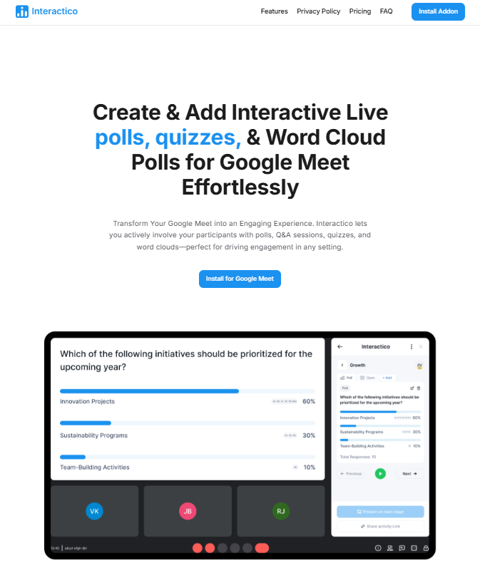 Interactico screenshot