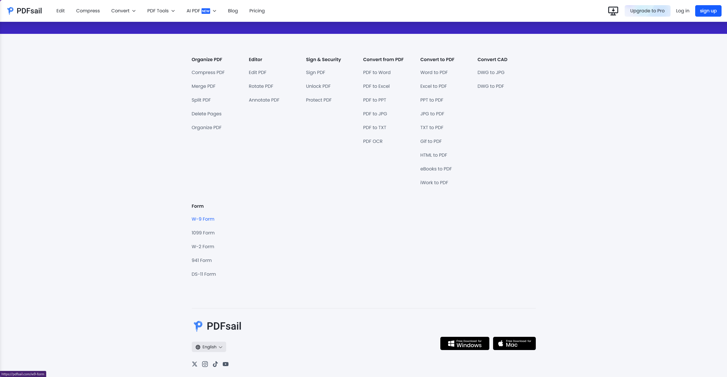 PDFsail - Online PDF Processing Tool