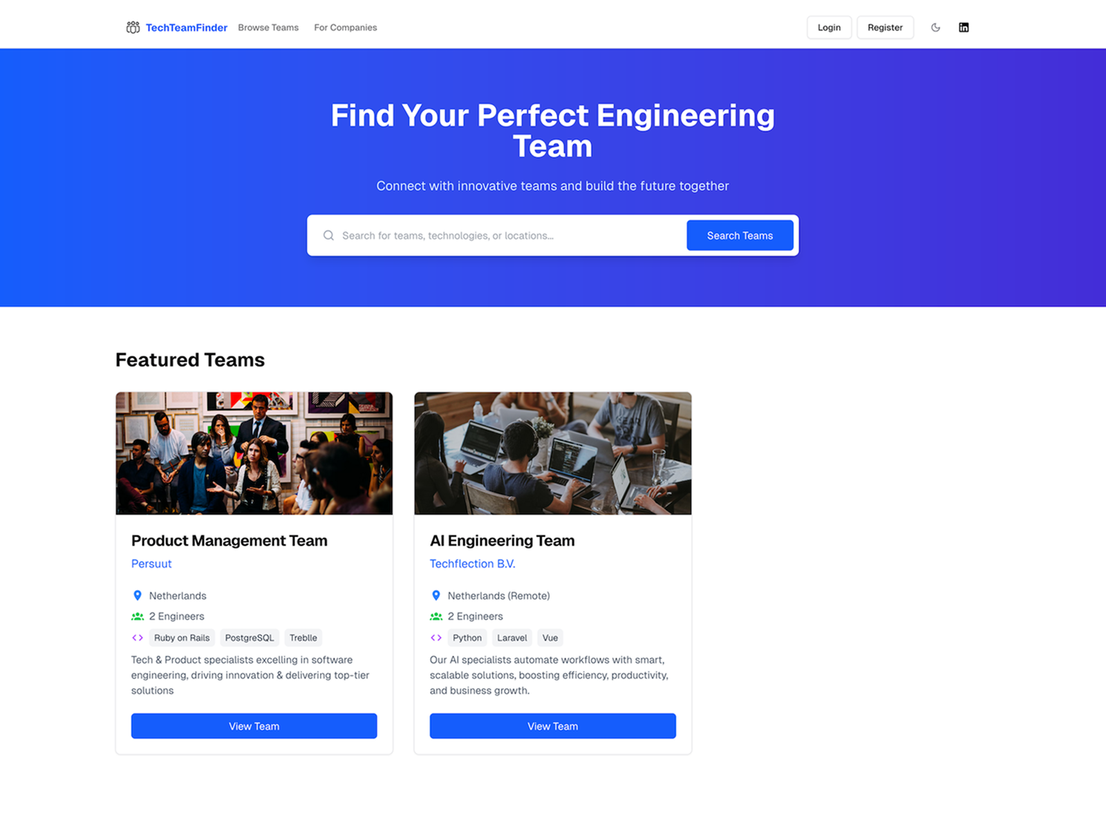 TechTeamFinder