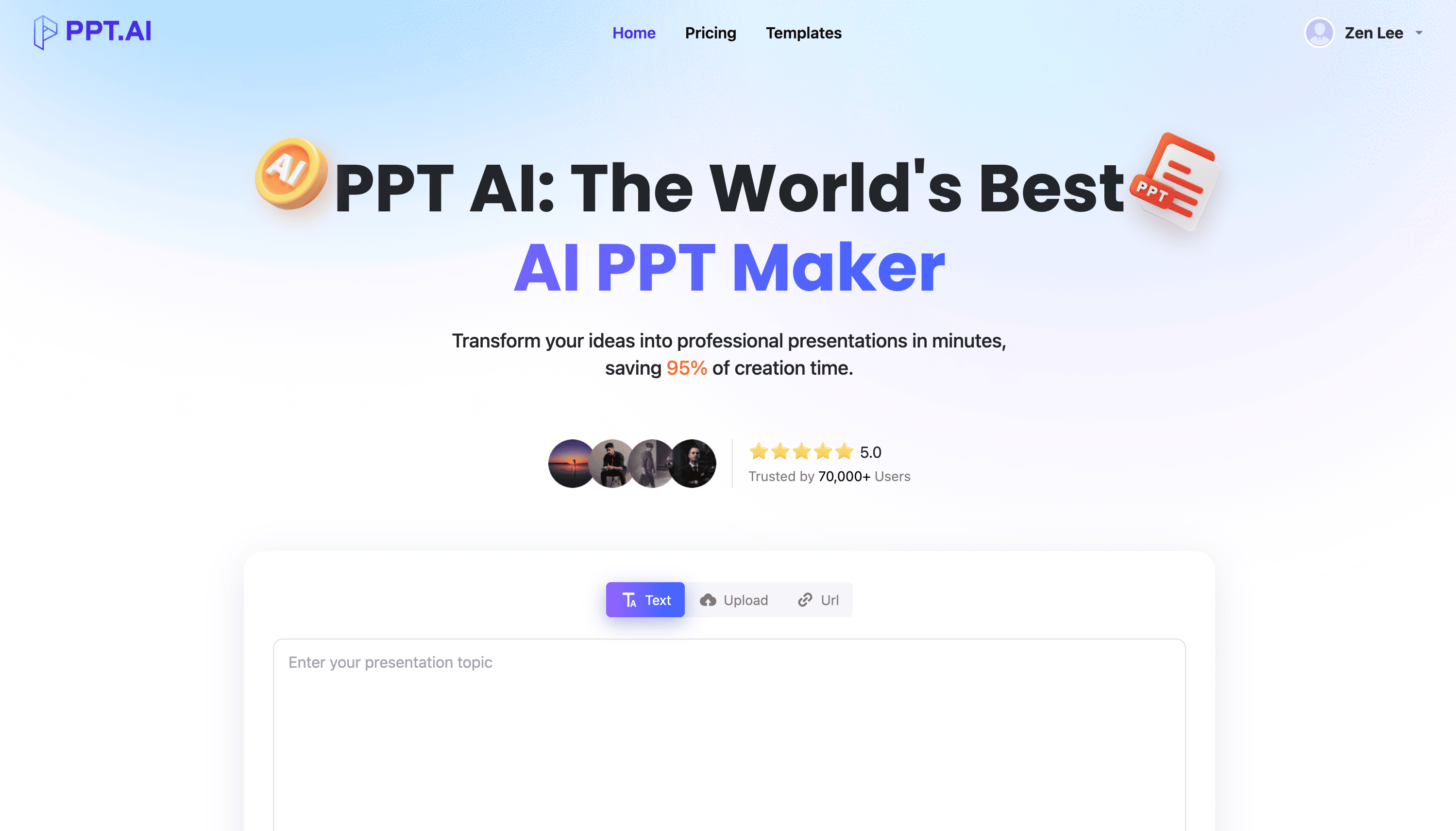 Home page
