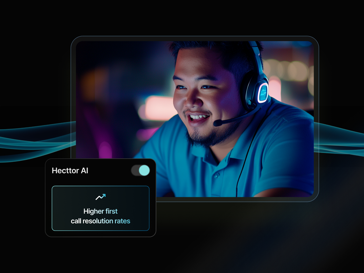 Adjusted speech speed helps agents resolve customer issues from the first interaction.