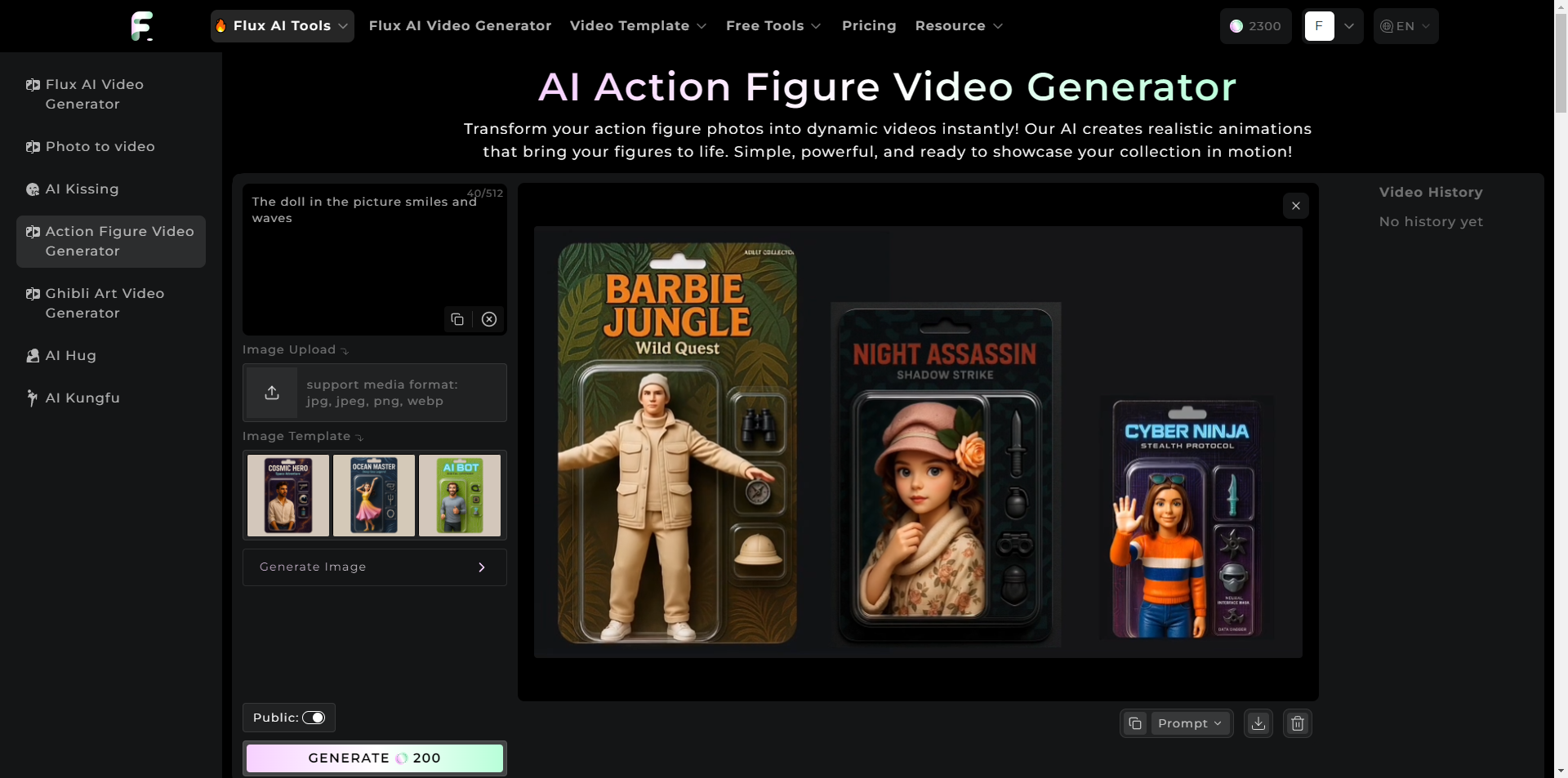 FluxAI Action Figure Generator