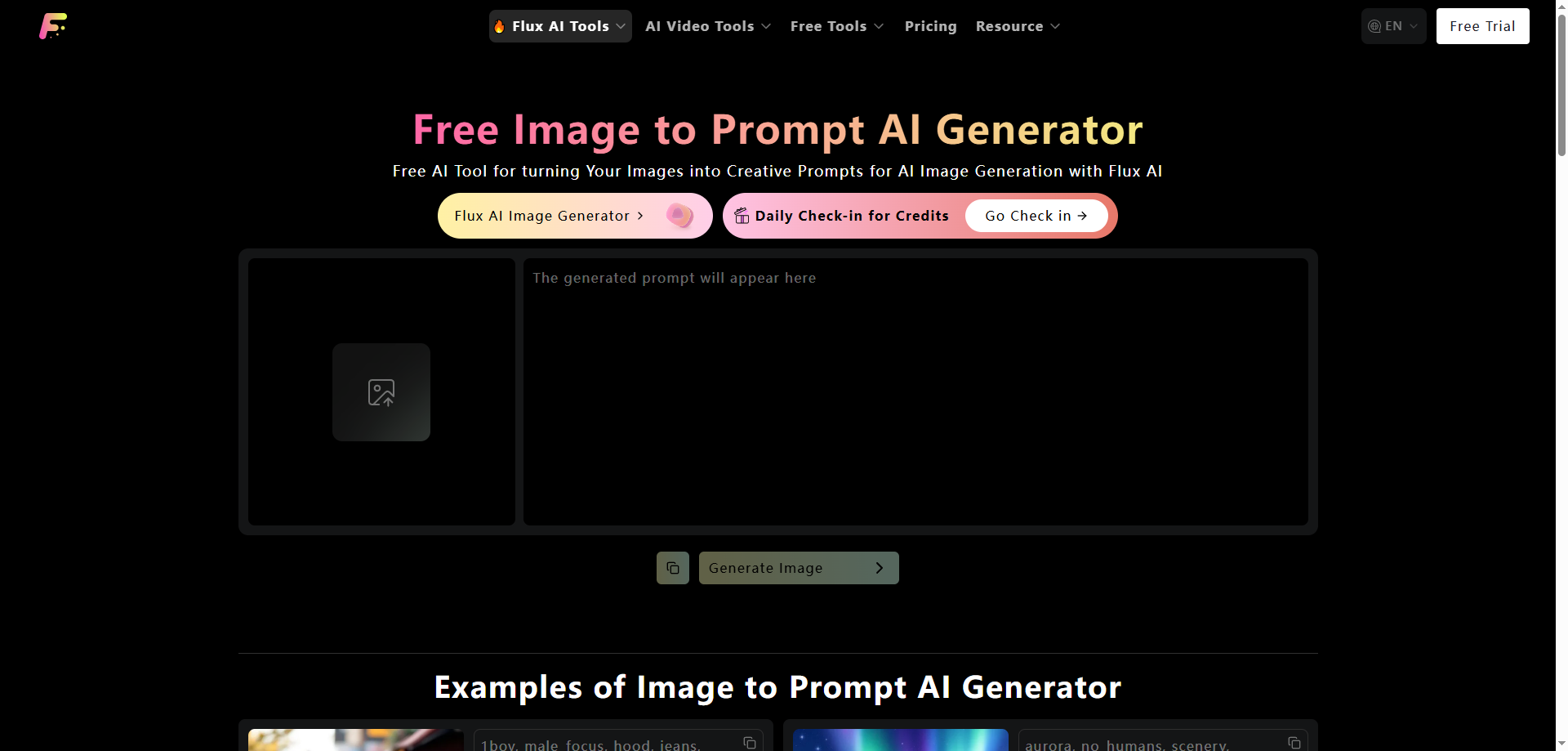 Free Image to Prompt AI Generator screenshot