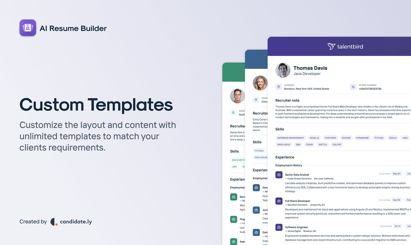 AI Resume builder for Recruiters