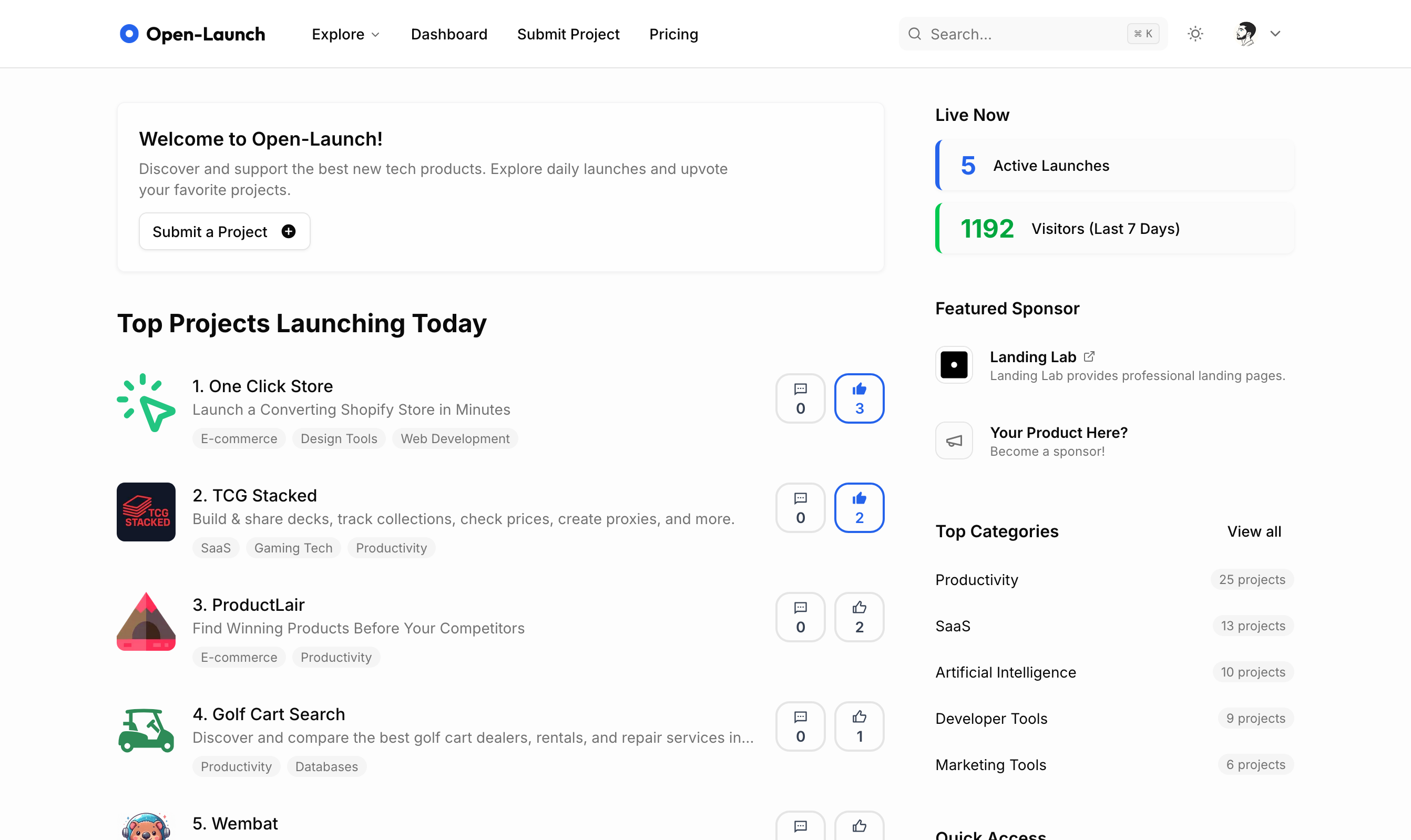 Open-Launch screenshot