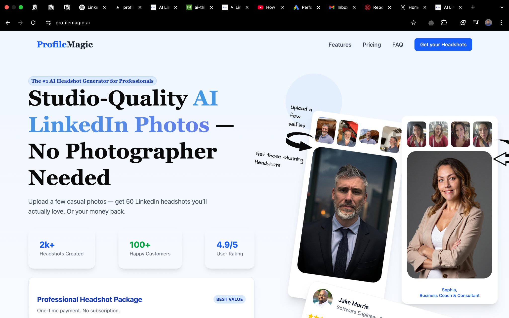 ProfileMagic AI screenshot