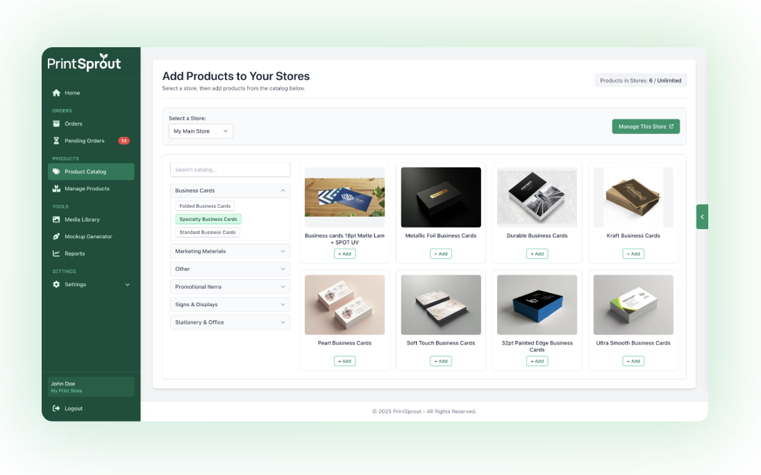 Manage and sync your products in seconds and connect directly to Wordpress and Shopify.