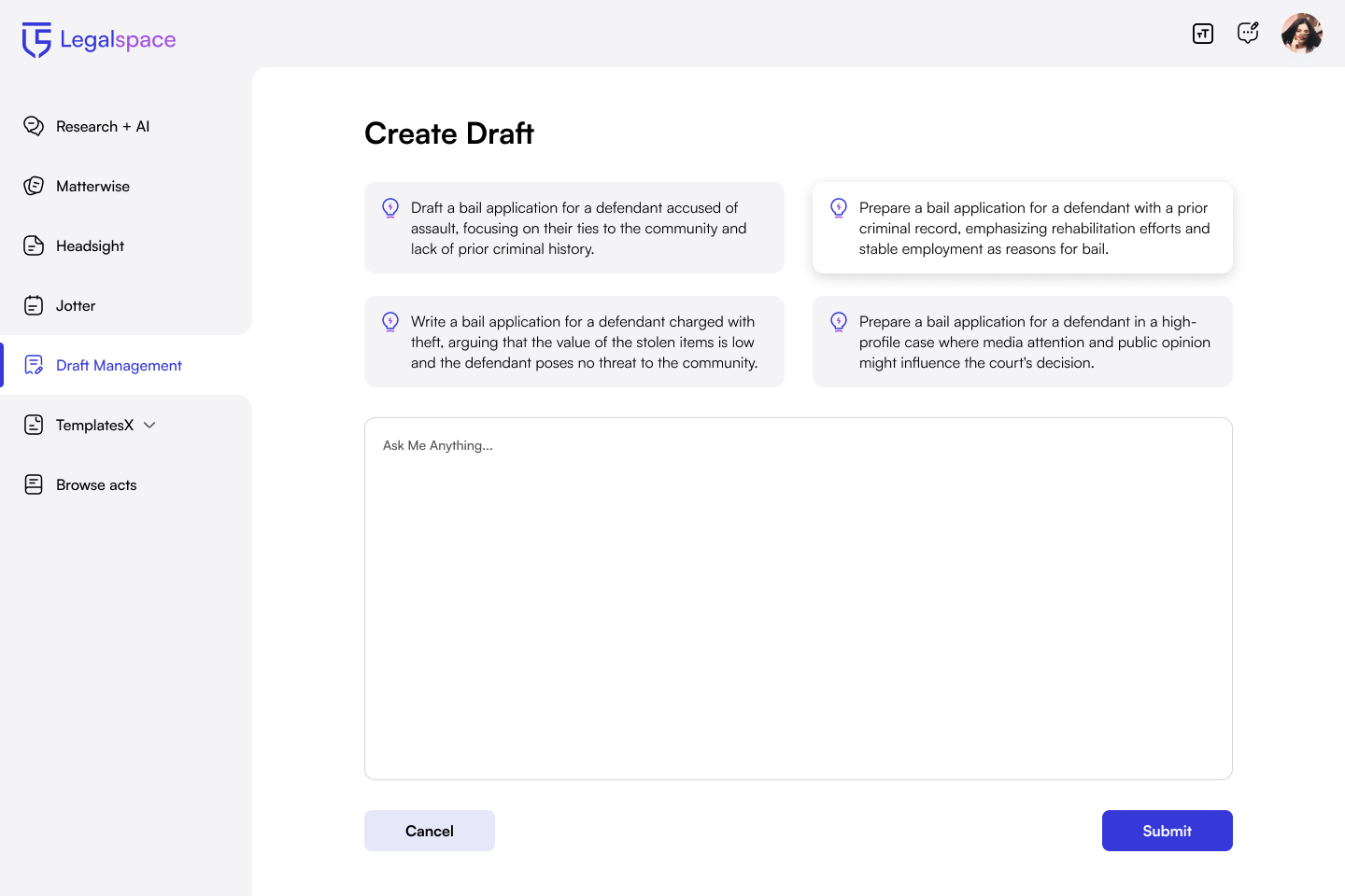 Legalspace screenshot
