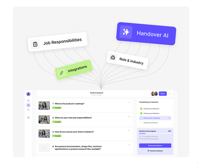 Handover AI screenshot