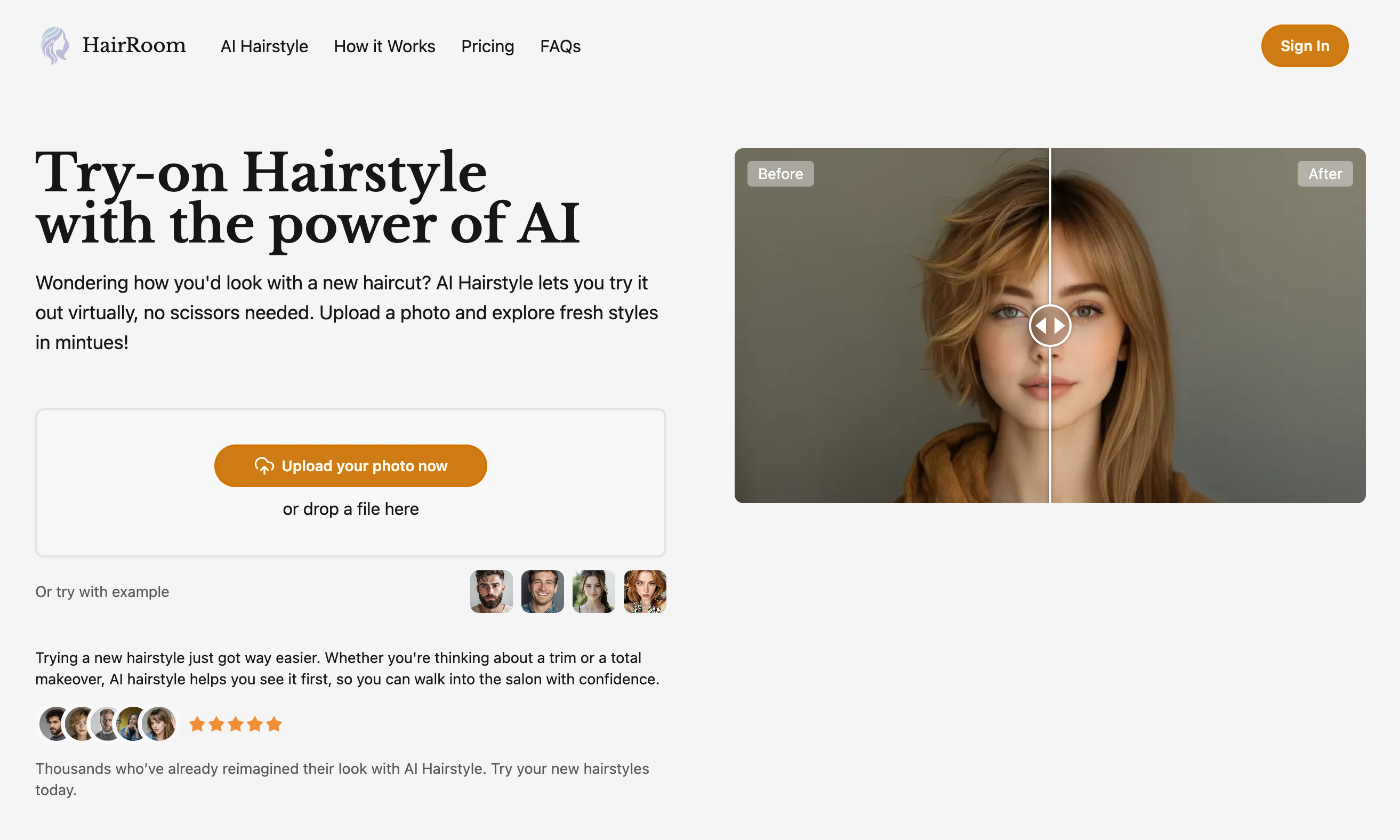 AI Hairstyle screenshot