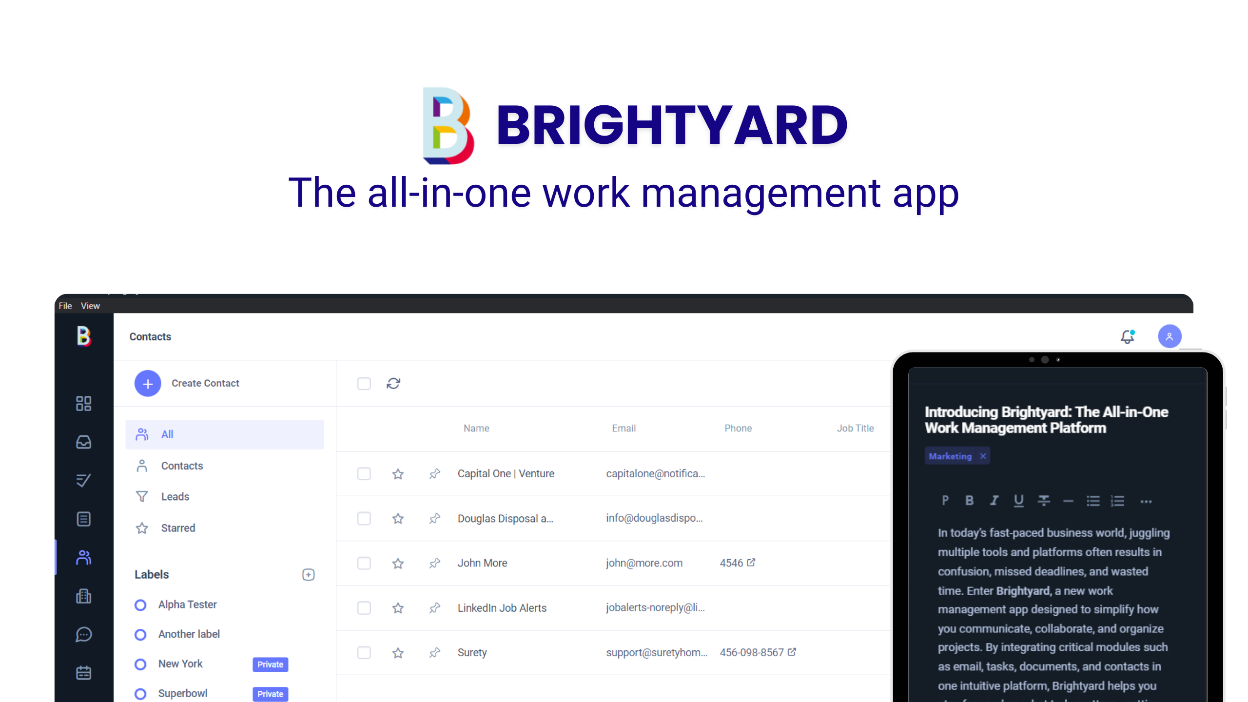Brightyard Work screenshot
