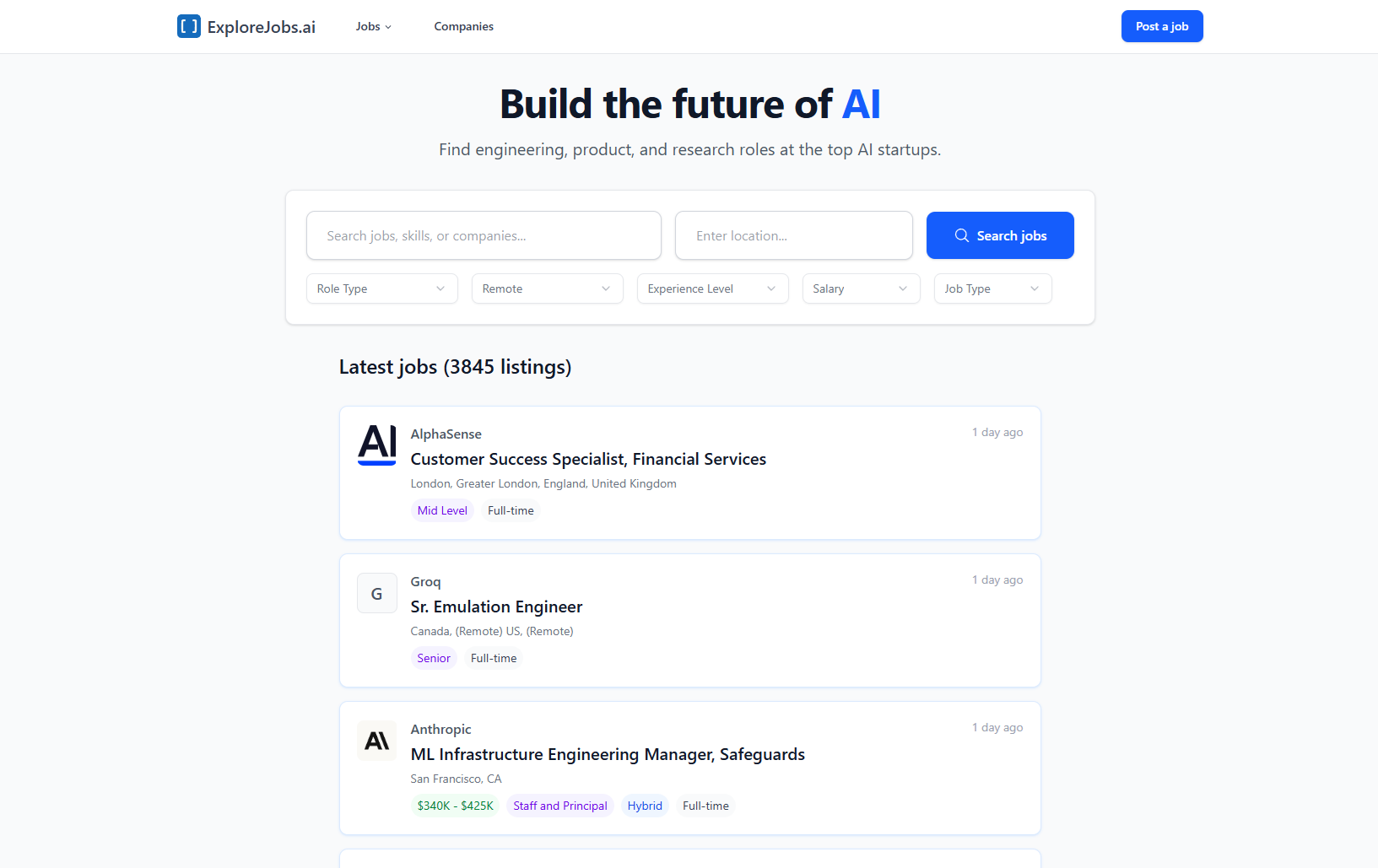 ExploreJobs.ai screenshot