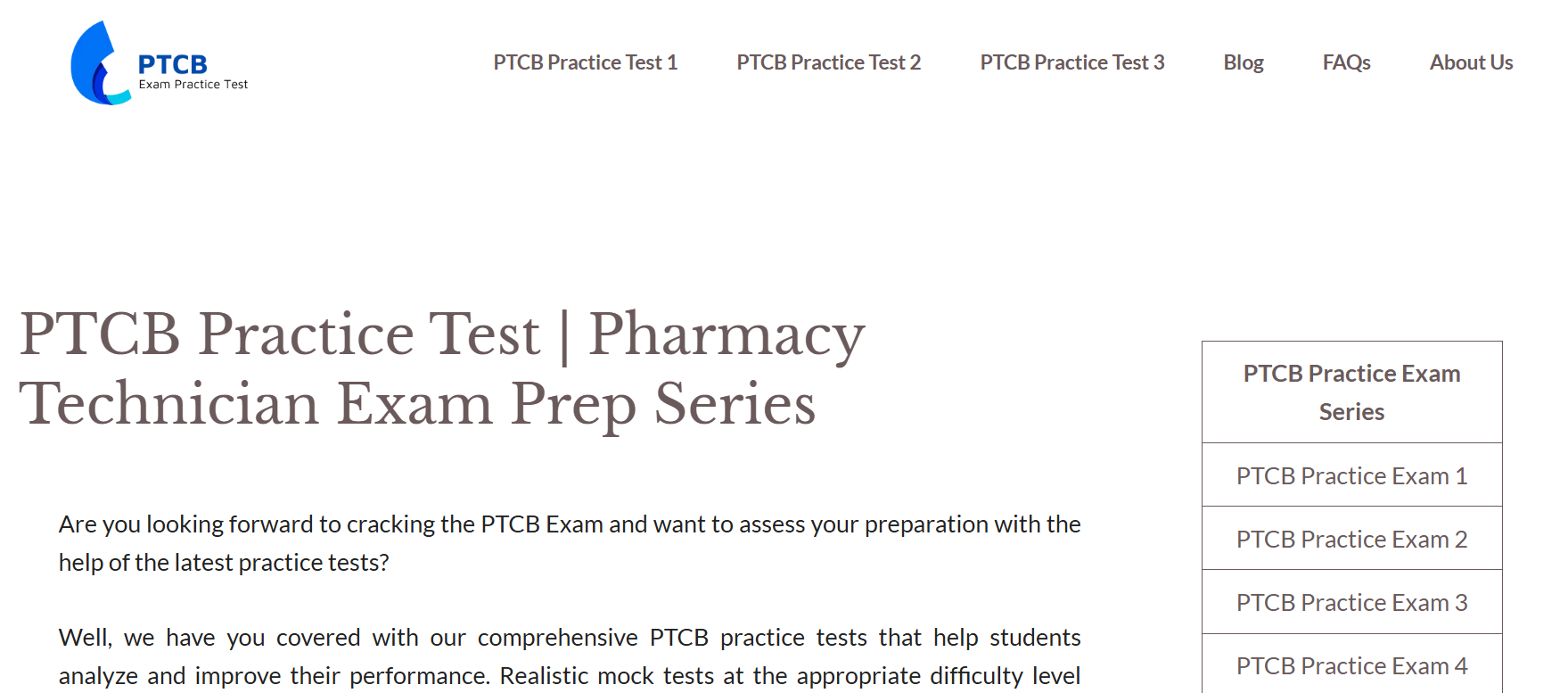 PTCB Exam Practice Test screenshot