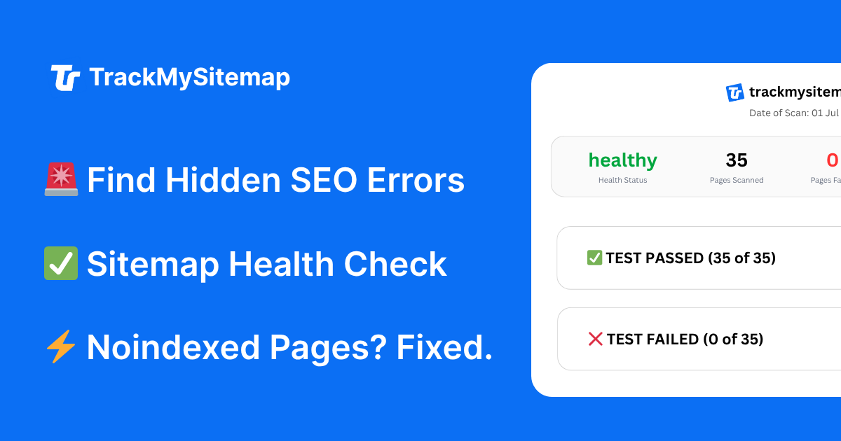 TrackMySitemap