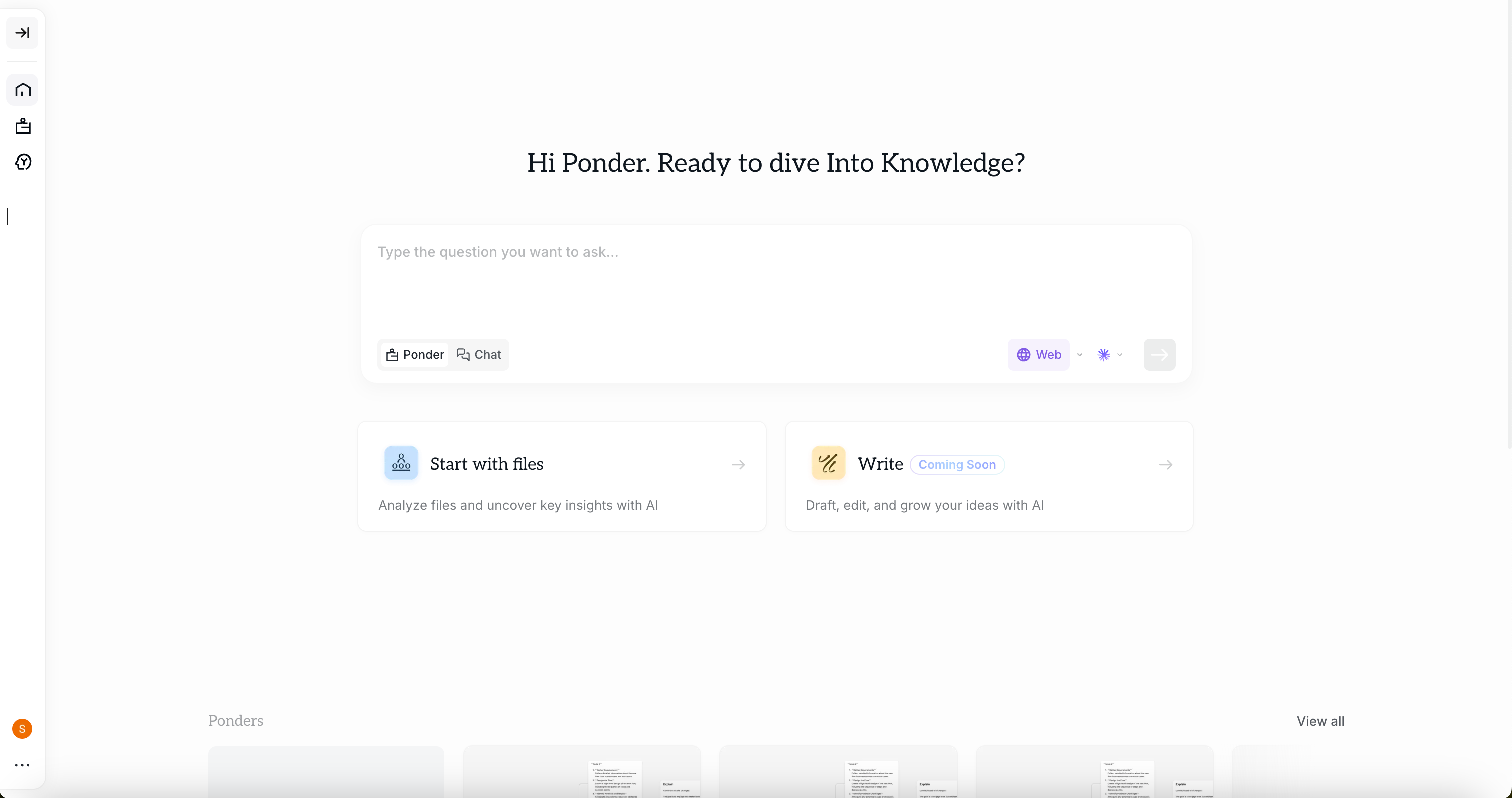 Ponder AI screenshot