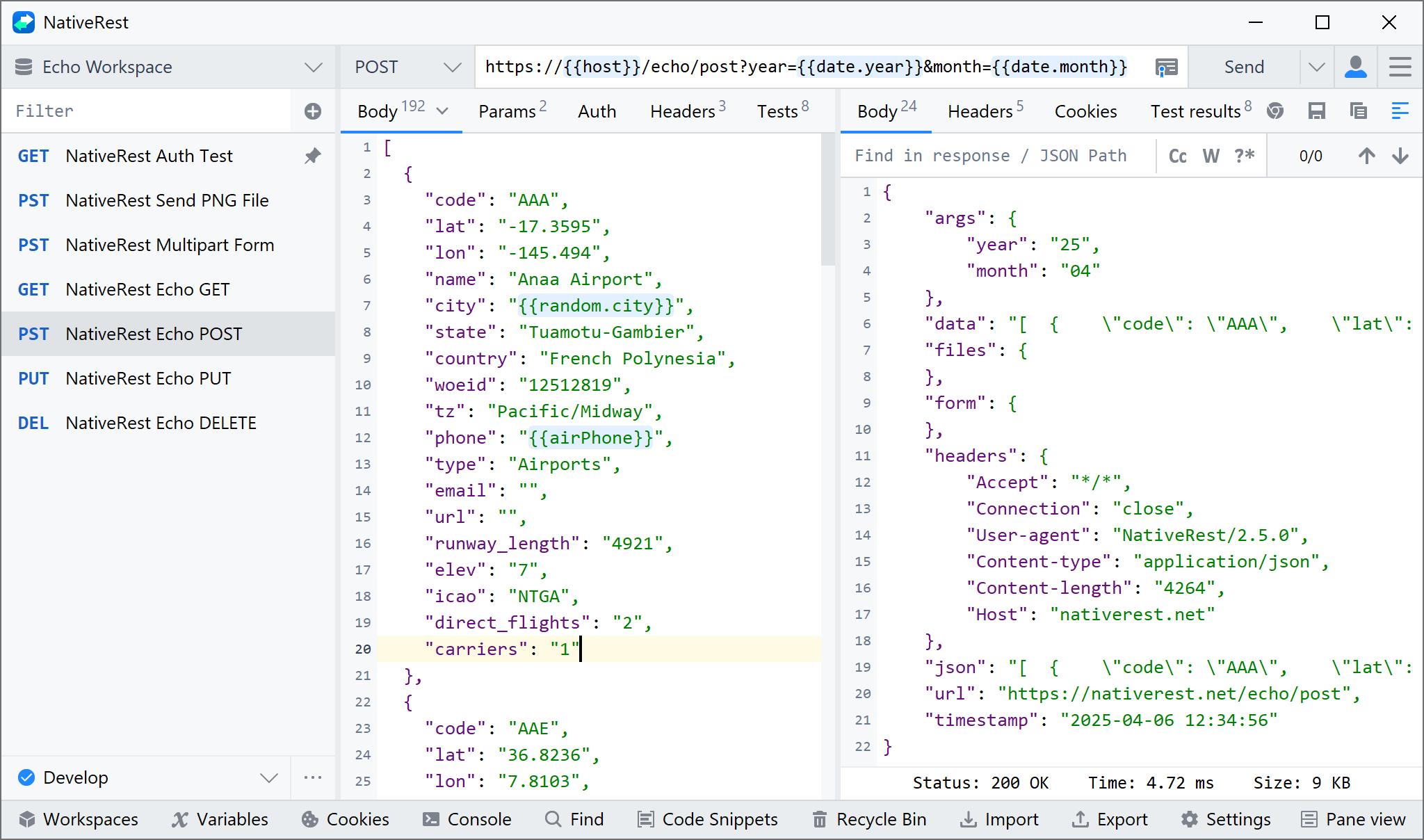 NativeRest screenshot