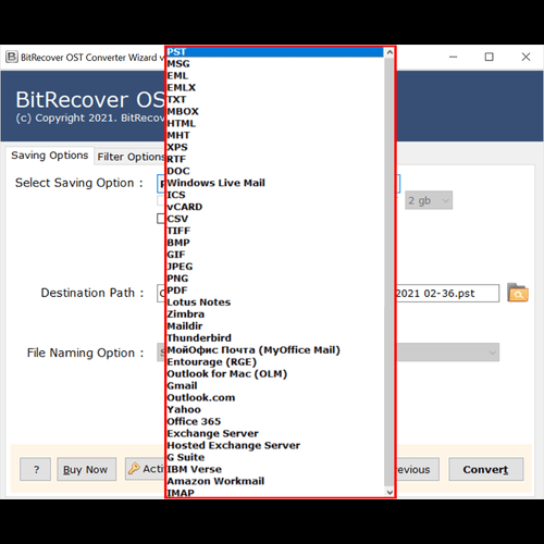 BitRecover OST to PST Converter