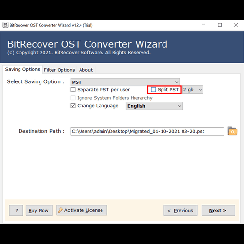 BitRecover OST to PST Converter