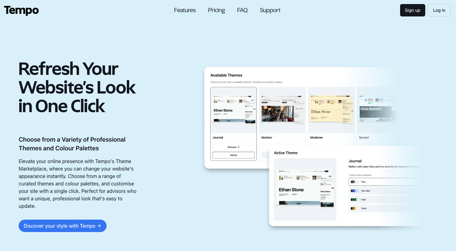 Tempo - Real Estate Website Builder