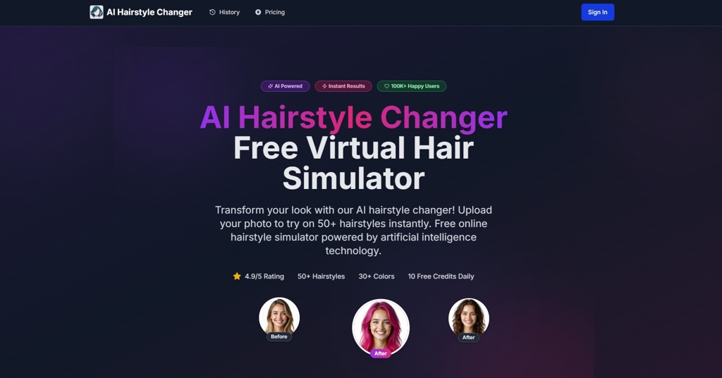 AI Hairstyle Changer screenshot