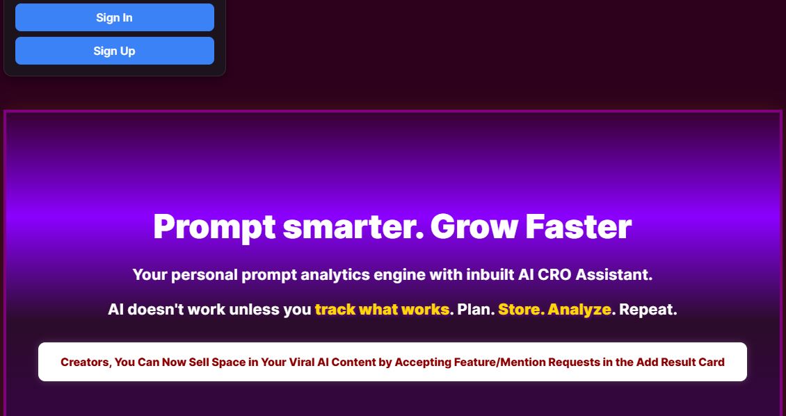 ai prompt tracking, saving and management