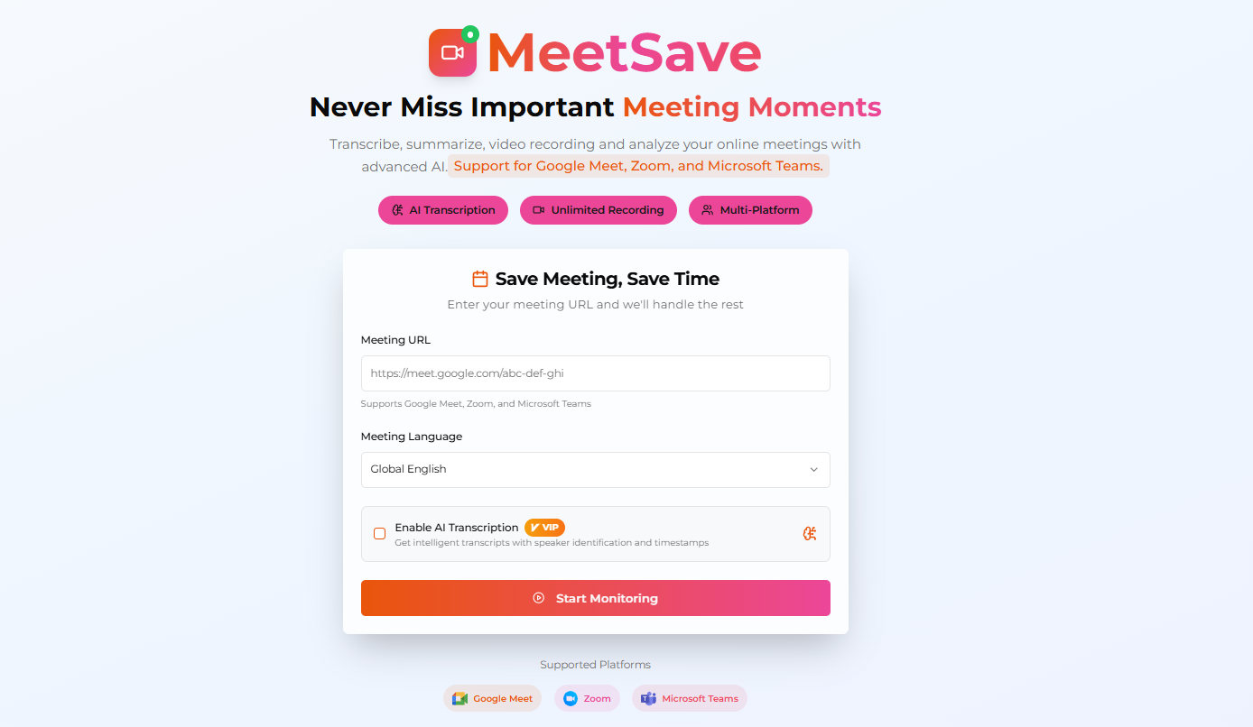 MeetSave AI screenshot