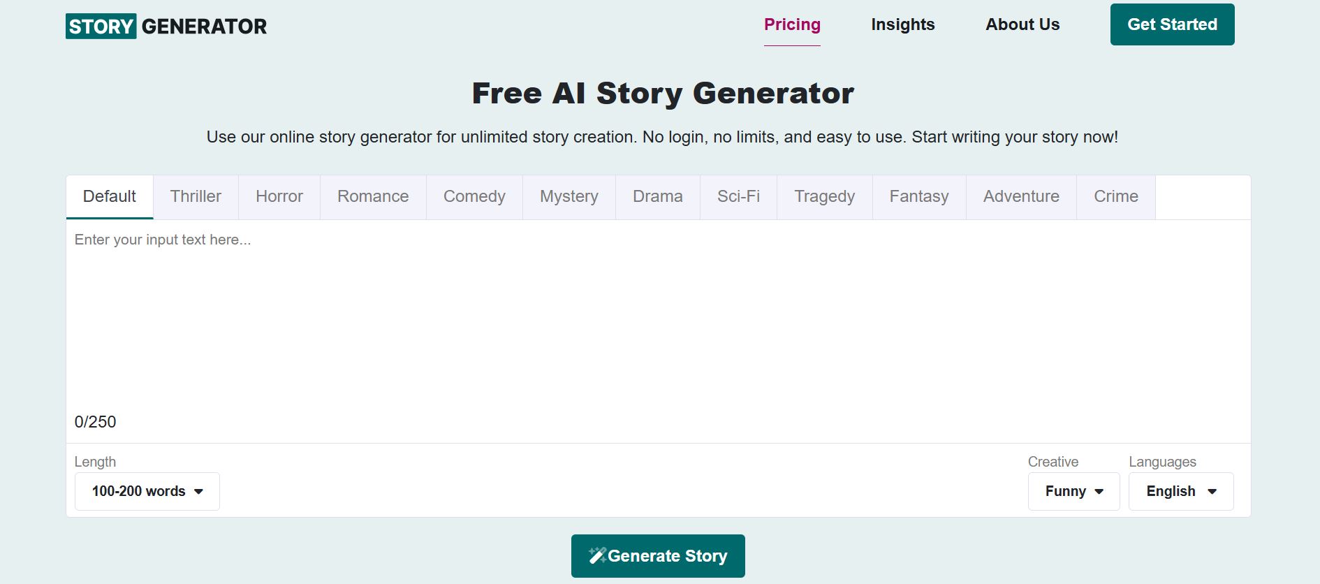 Story-Generator.com was created to make storytelling easier, faster, and more fun for everyone.