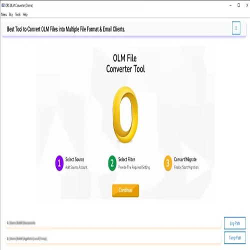 DRS Softech OLM to PDF Converter