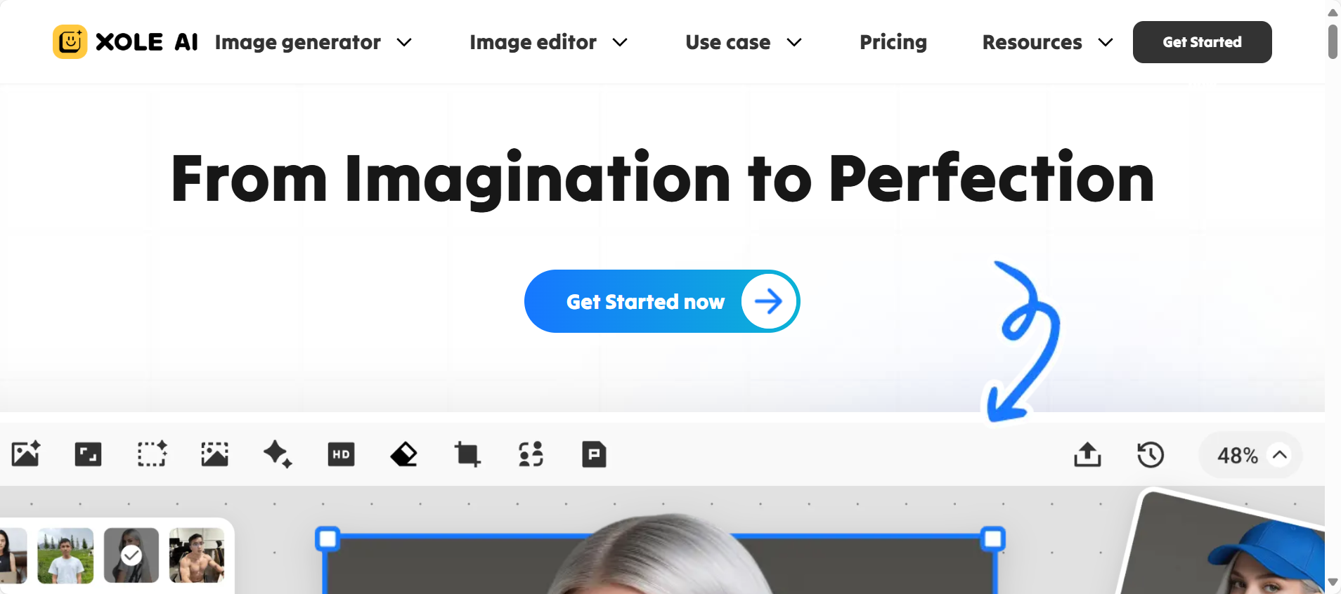 Xole AI Image Generator transforms your photos into stunning artistic visuals with just one click.