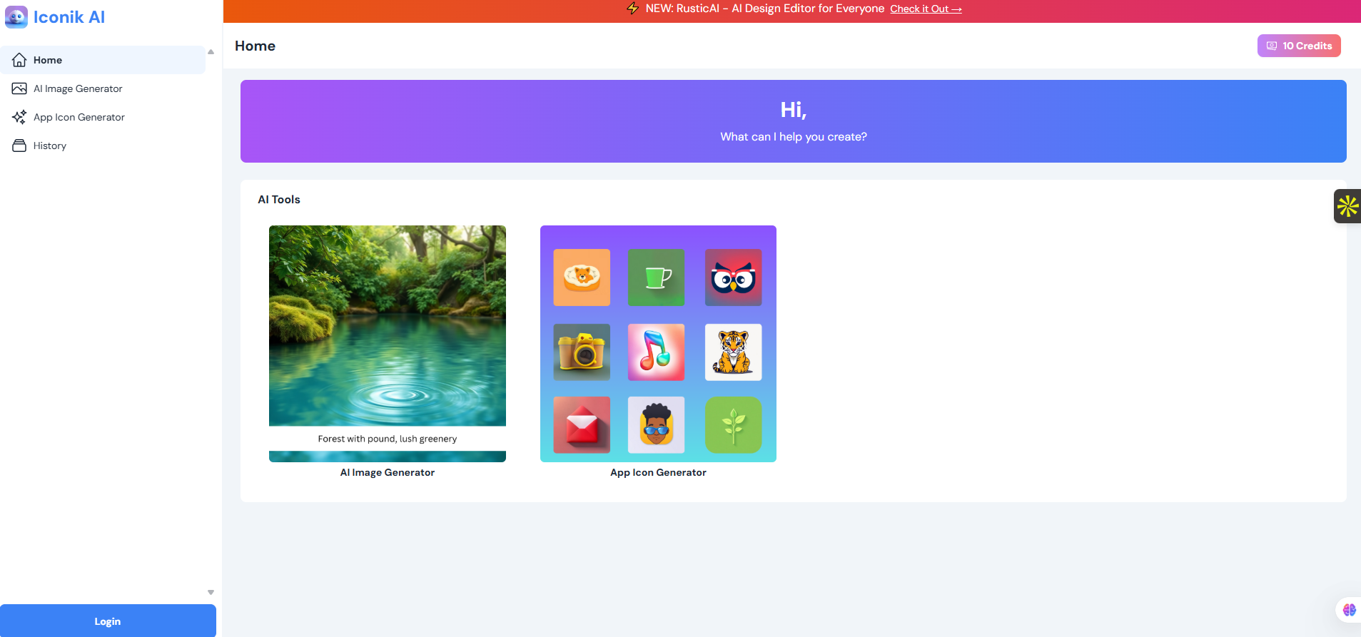 Iconik AI screenshot