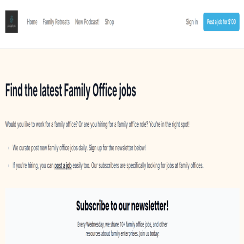 Family Office Jobs screenshot