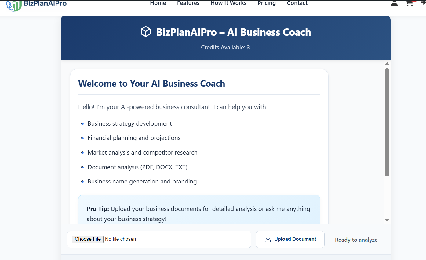 AI Business Coach, here user ask about Business strategy development, Financial planning and projections, Market analysis and competitor research.