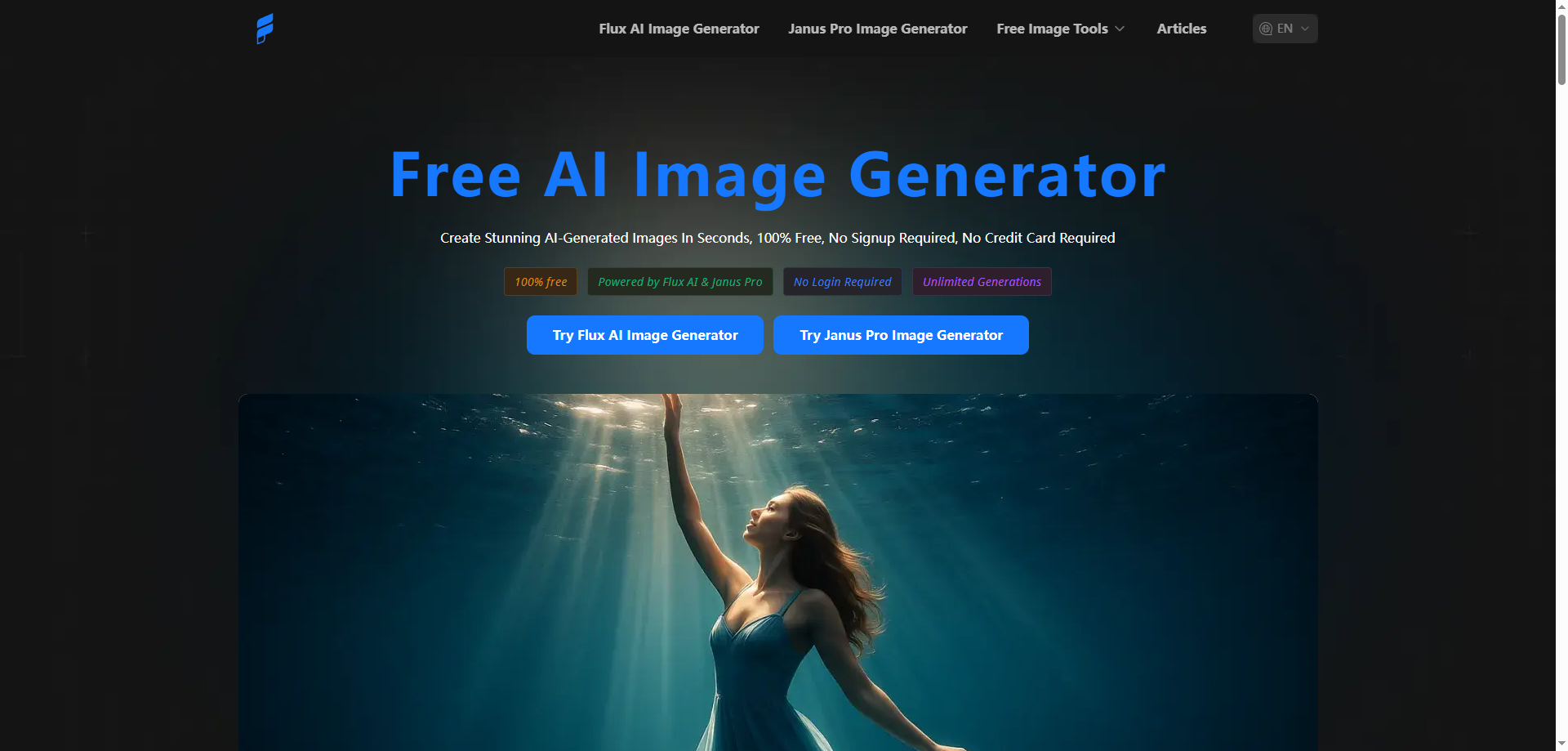 Free AI Imagen Generator screenshot