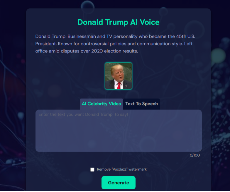 Voxdazz screenshot