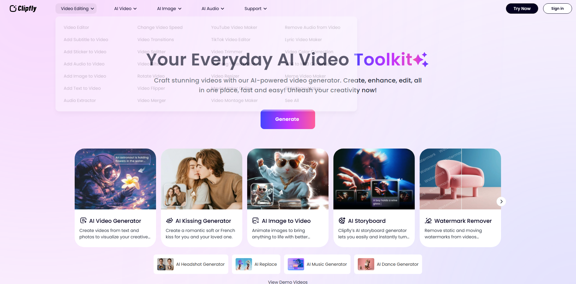 Clipfly screenshot